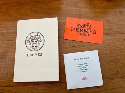 hermes authentication card.